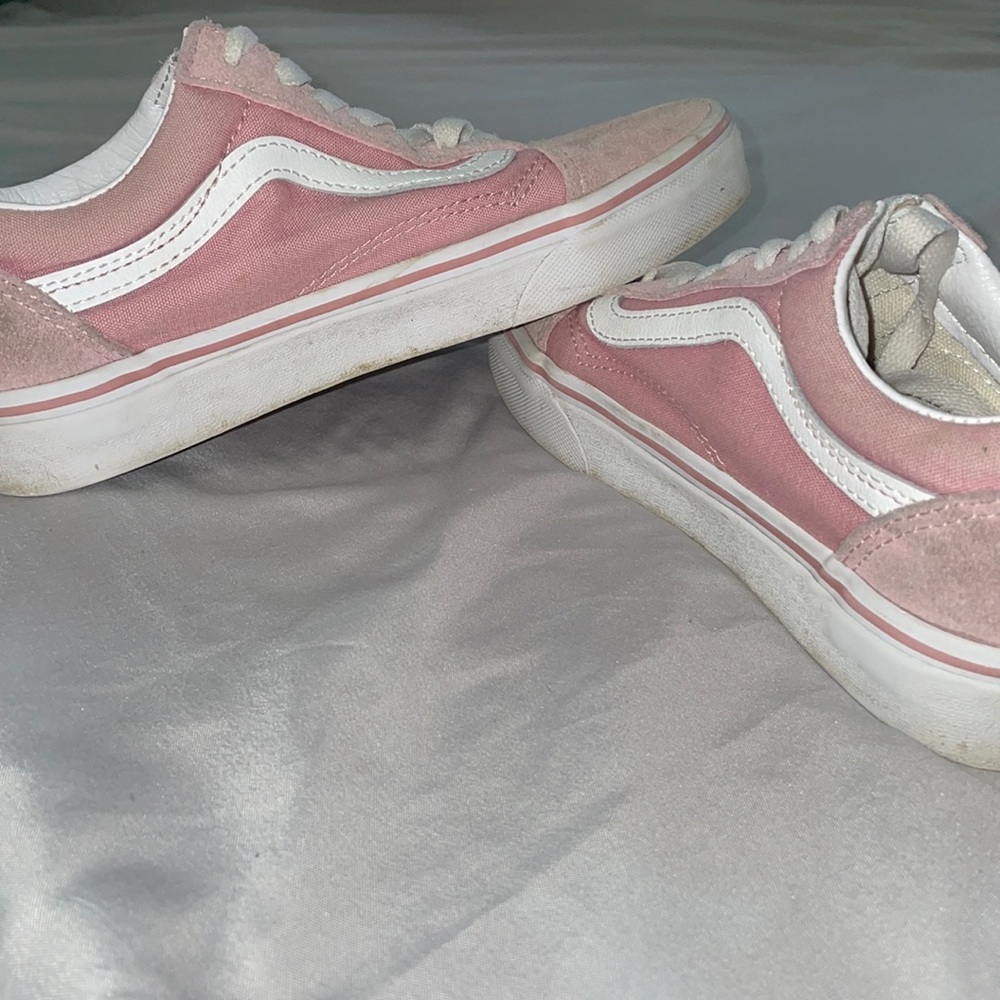 Pink old school style vans. Size US women’s 5.5